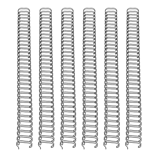 Spacnana Vielseitig 100st A4 Bindungsdraht 1/2in -Durchmesser 34 Schleife 3: 1 Pitch -Bindungswirbelsäule für Projekte, Präsentationen (Black) von Spacnana
