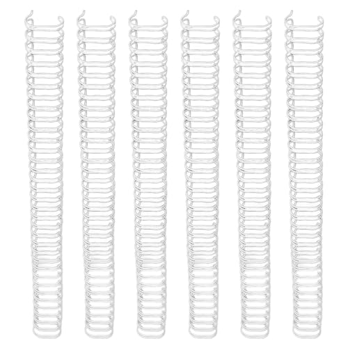 Spacnana Vielseitig 100st A4 Bindungsdraht 1/2in -Durchmesser 34 Schleife 3: 1 Pitch -Bindungswirbelsäule für Projekte, Präsentationen (White) von Spacnana