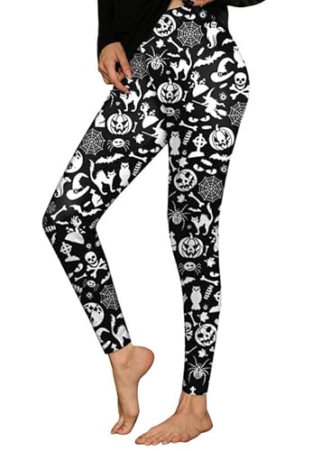 Spadehill Halloween-Leggings für Frauen, lustige grafische dehnbare Hosen, Hexe Halloween Party, X-Groß von Spadehill