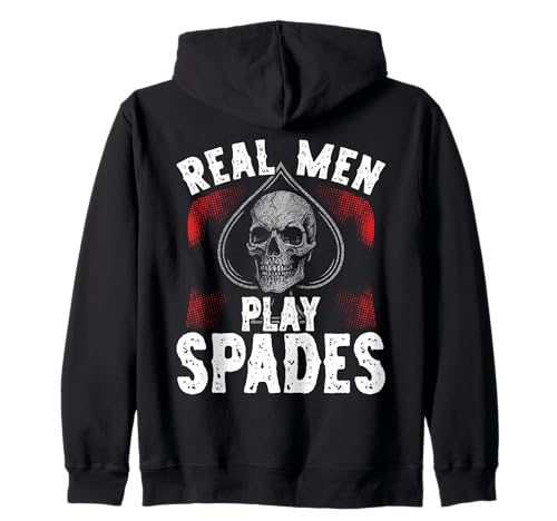 Echte Männer spielen Spades for Spades Player Kapuzenjacke Echte Männer spielen Spades for Spades Player Kapuzenjacke von Spades Game Lover Designs