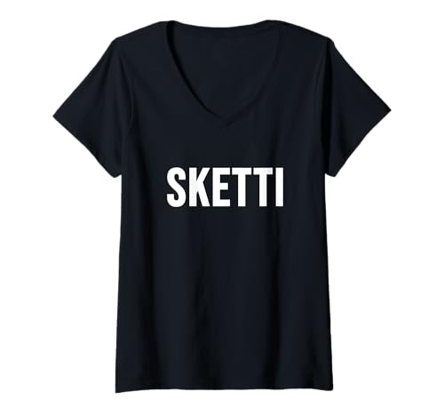 Damen Sketti T-Shirt mit V-Ausschnitt Damen Sketti T-Shirt mit V-Ausschnitt von Spaghetti