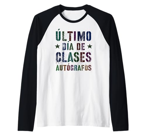 Autogramme für Kinder, spanische Schüler Raglan Autogramme für Kinder, spanische Schüler Raglan von Spain Vacay Language Class Graduation Teacher Sign