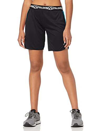 Spalding Damen Colorblock Active Basketball Shorts, Anthrazit/Deep Lagoon, X-Groß von Spalding