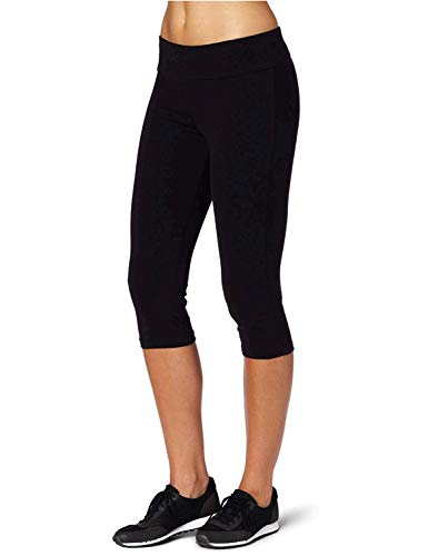 Spalding Essential Capri-Leggings für Damen, Mittlere Taille, Schwarz, S von Spalding