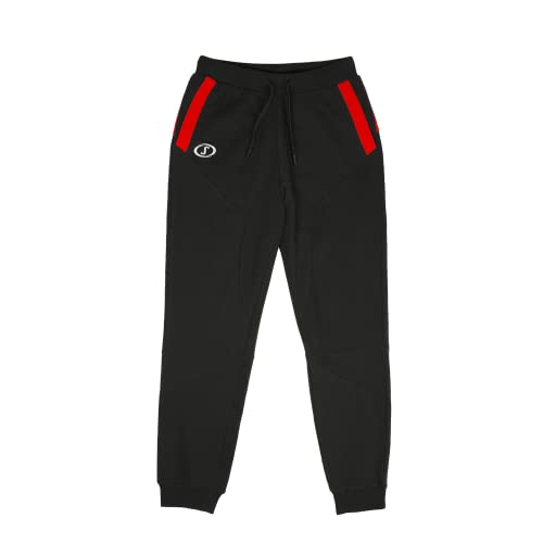 Spalding - Funk Jogginghose - City- und Sporthose - Rot/Schwarz - Jogginghose - Hose 80% Baumwolle - Größe XXXL von Spalding