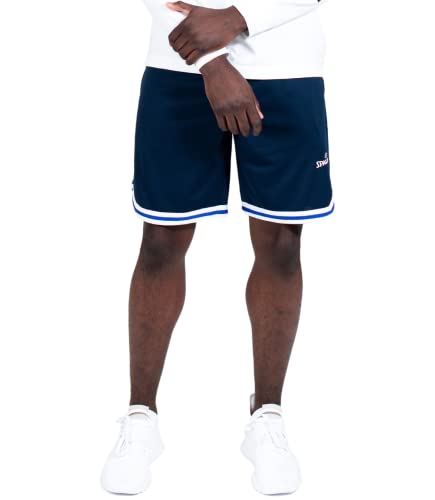 Spalding Herren Birdseye Basketball Netzstoff Shorts, Marineblau Blazer, Mittel von Spalding