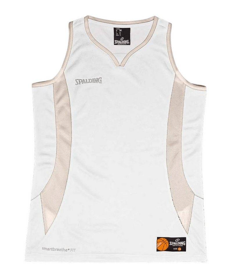 Spalding T-Shirt Spalding Tanktop Damen Weiß Ärmellose Trikots Polyester von Spalding