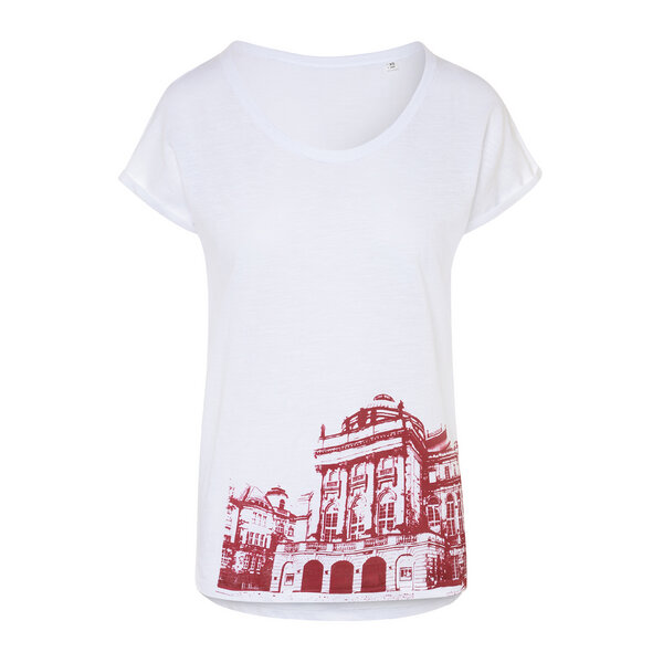 Spangeltangel Damenshirt "Opernhaus", T-Shirt bedruckt, Frauen, festlich leger von Spangeltangel