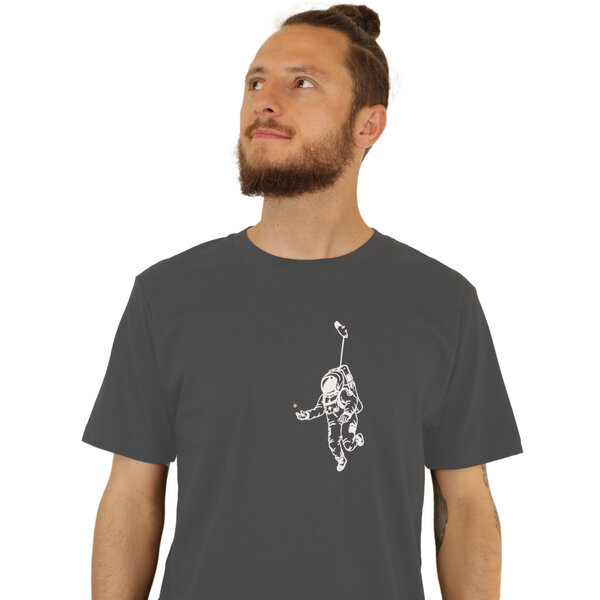 Spangeltangel Herrenshirt "Kosmonaut", T-Shirt, Bio-Baumwolle, Astronaut, Stern, von Spangeltangel