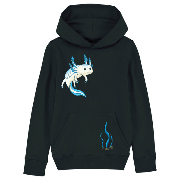 Spangeltangel Kinder-Hoodie "Axolotl" von Spangeltangel