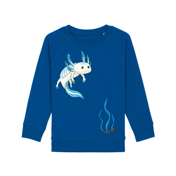 Spangeltangel Kinder-Sweatshirt "Axolotl" von Spangeltangel