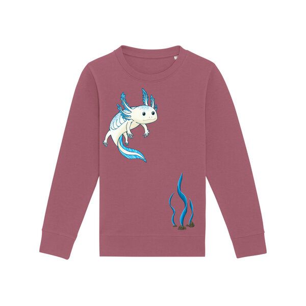 Spangeltangel Kinder-Sweatshirt "Axolotl" von Spangeltangel