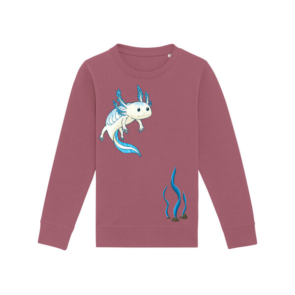 Spangeltangel Kinder-Sweatshirt "Axolotl" von Spangeltangel