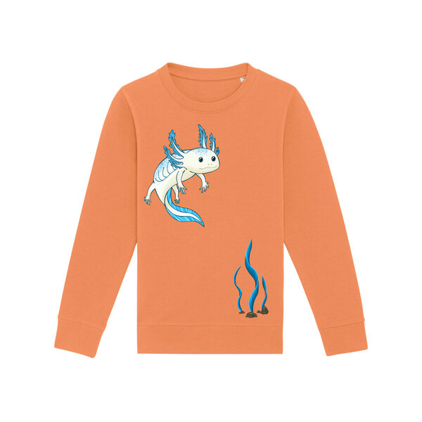 Spangeltangel Kinder-Sweatshirt "Axolotl" von Spangeltangel