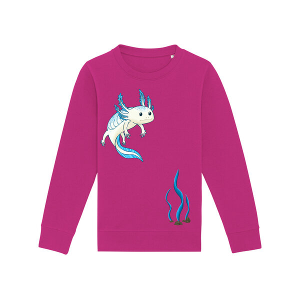 Spangeltangel Kinder-Sweatshirt "Axolotl" von Spangeltangel