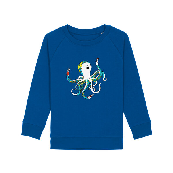 Spangeltangel Kinder-Sweatshirt "Oktopus", bedruckt, von Spangeltangel