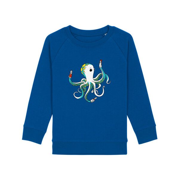 Spangeltangel Kinder-Sweatshirt "Oktopus", bedruckt, von Spangeltangel