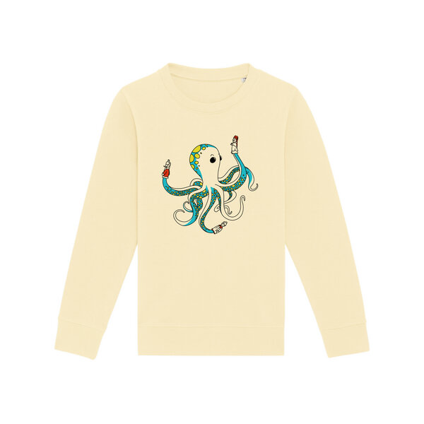 Spangeltangel Kinder-Sweatshirt "Oktopus", bedruckt, von Spangeltangel