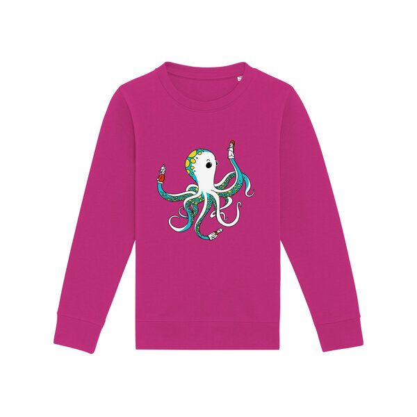 Spangeltangel Kinder-Sweatshirt "Oktopus", bedruckt, von Spangeltangel