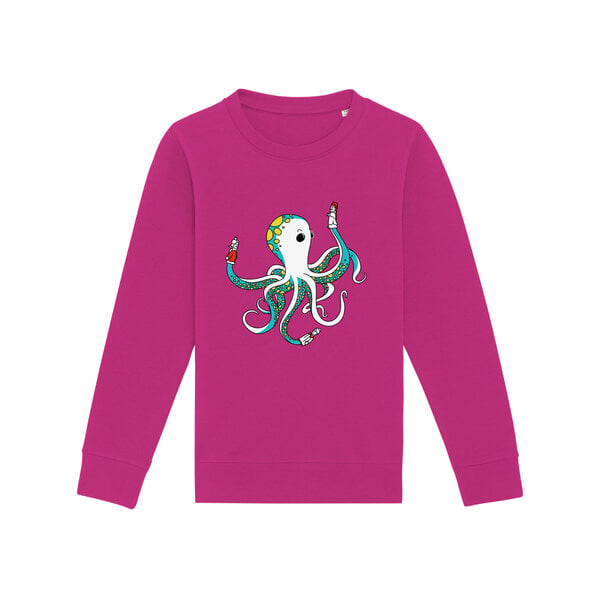 Spangeltangel Kinder-Sweatshirt "Oktopus", bedruckt, von Spangeltangel