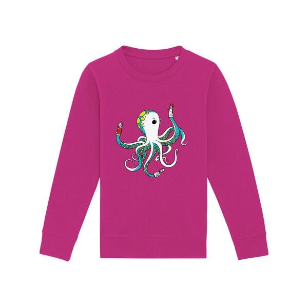 Spangeltangel Kinder-Sweatshirt "Oktopus", bedruckt, von Spangeltangel