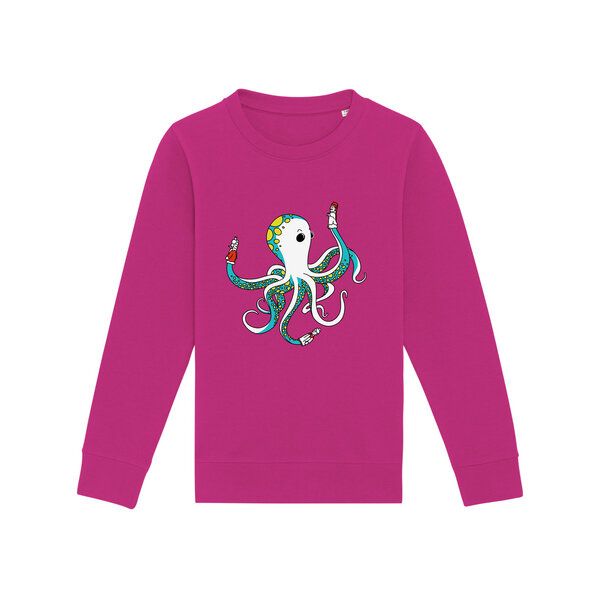 Spangeltangel Kinder-Sweatshirt "Oktopus", bedruckt, von Spangeltangel