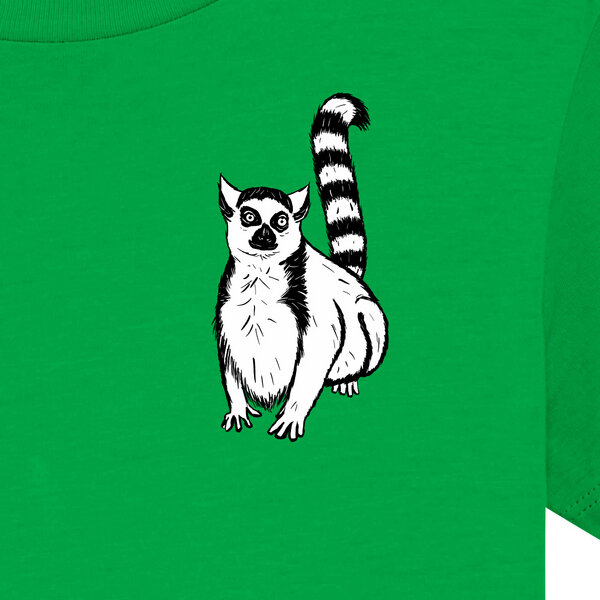 Spangeltangel Kinder-T-Shirt "Lemuren", Biobaumwolle, Affe, Kurzarm von Spangeltangel