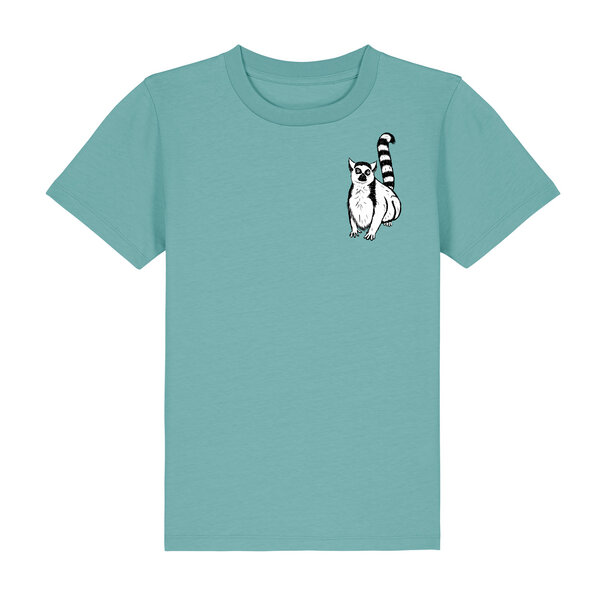 Spangeltangel Kinder-T-Shirt "Lemuren", Biobaumwolle, Affe, Kurzarm von Spangeltangel