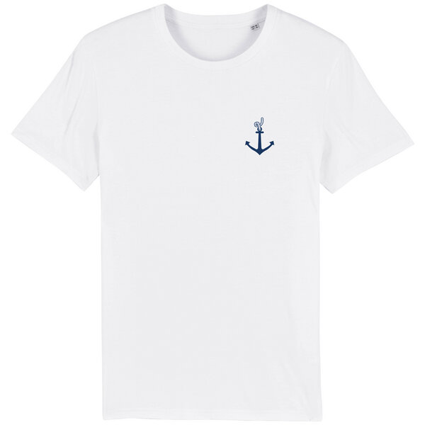 Spangeltangel T-Shirt "Anker", Männershirt, Herrenshirt, bedruckt, Siebdruck, T-Shirt, Biobaumwolle von Spangeltangel