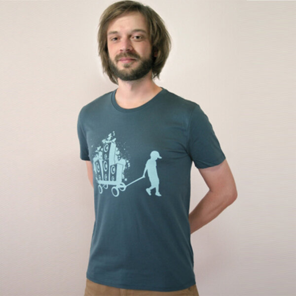Spangeltangel T-Shirt "Boxenbernd", Biobaumwolle, nachhaltig, Musik, Herren von Spangeltangel