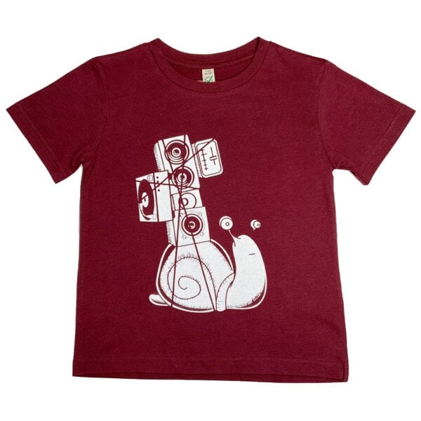 Spangeltangel T-Shirt "Soundschnecke", Kinder, Bio-Baumwolle, Siebdruck, Musik, bedruckt von Spangeltangel