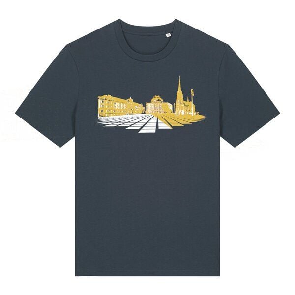 Spangeltangel bedrucktes T-Shirt, Chemnitz, nachhaltig, Stadt, Herren, Damen, Unisex, Biobaumwolle von Spangeltangel