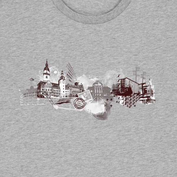 Spangeltangel bedrucktes T-Shirt, Chemnitz, nachhaltig, Stadt, Herren, Damen, Unisex, Biobaumwolle von Spangeltangel