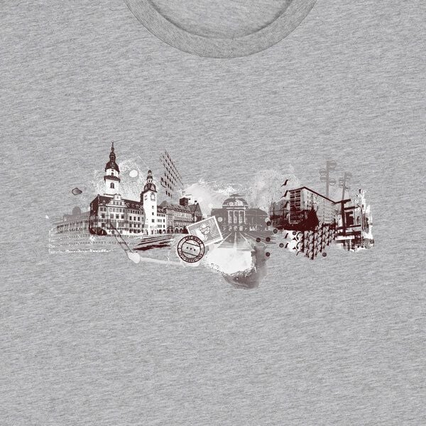 Spangeltangel bedrucktes T-Shirt, Chemnitz, nachhaltig, Stadt, Herren, Damen, Unisex, Biobaumwolle von Spangeltangel