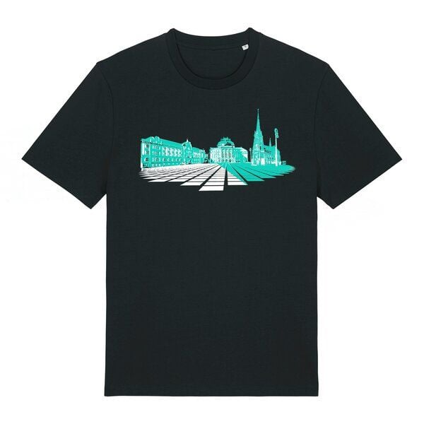 Spangeltangel bedrucktes T-Shirt, Chemnitz, nachhaltig, Stadt, Herren, Damen, Unisex, Biobaumwolle von Spangeltangel