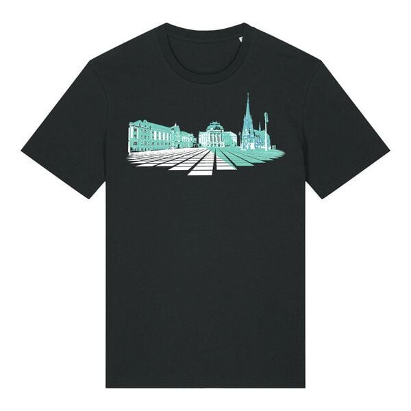 Spangeltangel bedrucktes T-Shirt, Chemnitz, nachhaltig, Stadt, Herren, Damen, Unisex, Biobaumwolle von Spangeltangel