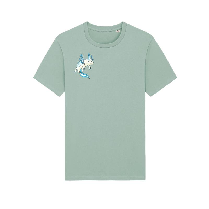 T-Shirt Bedruckt, Axolotl, Nachhaltig, Biobaumwolle, Herren, Natur, Tiere von Spangeltangel