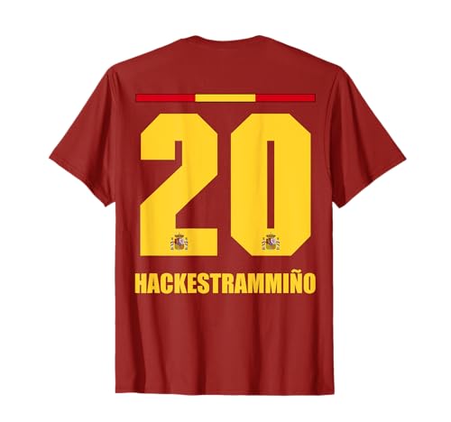 Spanien Sauf Trikot Herren Hackestrammino Legende Saufnamen T-Shirt von Spanien Sauf Trikot - Spanien Trikot Merch