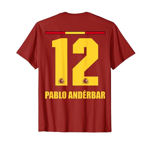 Spanien Sauf Trikot Herren Pablo Anderbar Saufnamen T-Shirt von Spanien Sauf Trikot - Spanien Trikot Merch