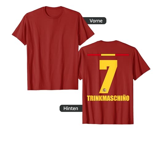 Spanien Sauf Trikot Herren Trinkmaschine Saufnamen T-Shirt von Spanien Sauf Trikot - Spanien Trikot Merch