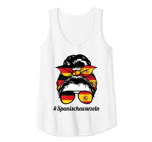 Damen #Spanischewurzeln Deutsche Spanierin Tank Top von Spanierin & Spanien Geschenk