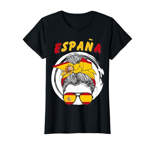 Spanien, spanisches Mädchen, Spanien-Flagge, T-Shirt von Spanish Flag Gifts for Spain Girls Women