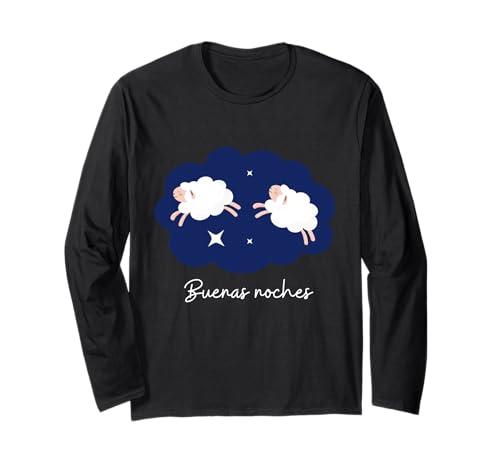 Buenas Noches Gute Nacht auf Spanisch Bi Linguale Kinder Mädchen Langarmshirt Buenas Noches Gute Nacht auf Spanisch Bi Linguale Kinder Mädchen Langarmshirt von Spanish Language Kids Night Counting Sheep Boys