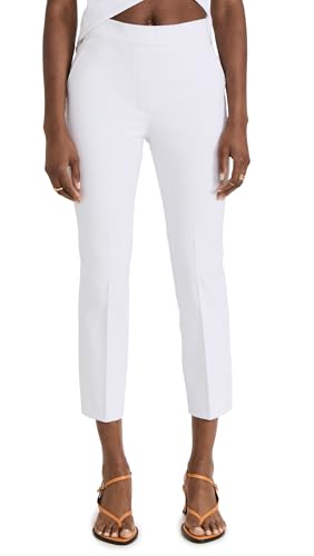 SPANX Damen On-The-Go Ankle Slim Straight Pants, Klassisches Weiß, Groß von Spanx