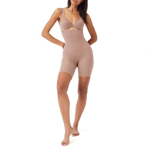 SPANX Shapewear für Damen Tummy Control High-Waisted Power Short (Regular und Übergröße), Café Au Lait, XL von Spanx