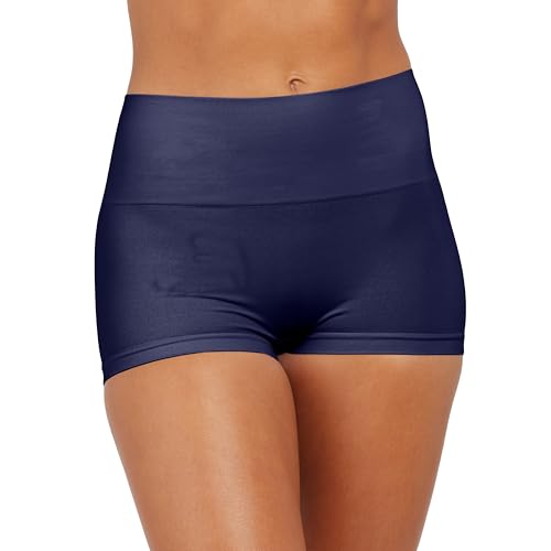 SPANX shape Everyday Shaping Boyshort – Bequeme Core-Control Shapewear Unterwäsche – unsichtbar unter der Kleidung – unsichtbar, Zeitloses Marineblau, M von Spanx