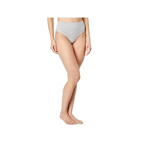 Spanx Damen Cotton Comfort Thong, Damen Unterwäsche Thongs , Heather Grey, 2X von Spanx