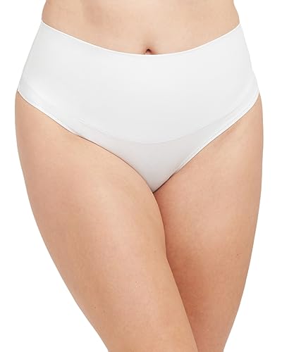 Spanx Damen Cotton Comfort Thong, Damen Unterwäsche Thongs , Weiß, L von Spanx
