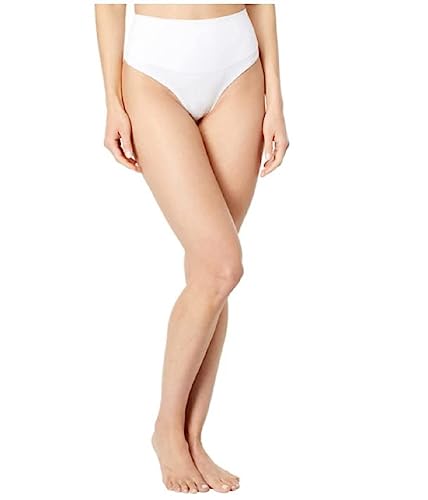 Spanx Damen Cotton Comfort Thong, Damen Unterwäsche Thongs , Weiß, S von Spanx