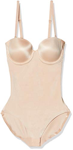 SPANX Damen SYF Strapless Cupped Panty Bodysuit Formender Body, Beige (Champagne Beige 000), XS von Spanx